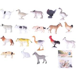 👉 Speelgoed figuur plastic active figuren boerderij dieren 24 stuks