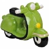 👉 Spaarpot groene keramiek scooter van
