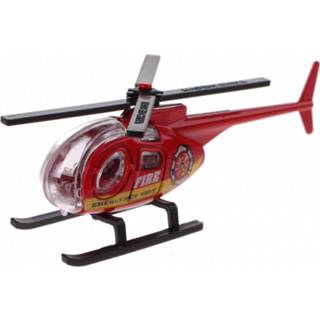 Schaalmodel rood Johntoy Helikopter 1:64 8719817224043