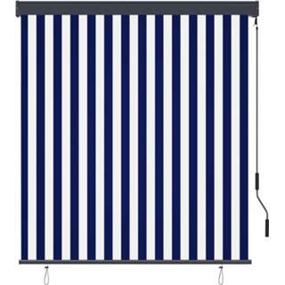 👉 Rolgordijn blauw wit One Size GeenKleur voor buiten 140x250 cm en 8719883795270