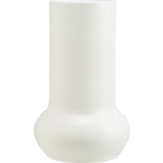 👉 Vaas wit keramiek 13 X 30 Cm - Vazen 5400586931036