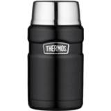 👉 Voedselcontainer zwart Thermos King - 0,71 L Mat 5010576714374