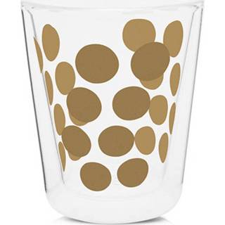 👉 Koffiebeker glas koperkleurig Zak!designs Dotdot Dubbelwandig - 20 Cl Koper 707226836467
