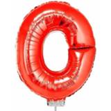 👉 Folie rood Ballon Letter O 41 Cm - Ballonnen 8719538162686