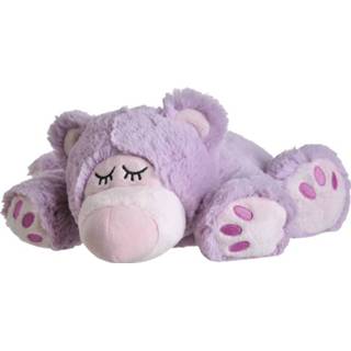👉 Magnetron lila One Size paars kinderen Warmte/magnetron opwarm knuffel teddybeer - Dieren cadeau artikelen voor Heatpack 8720576801734