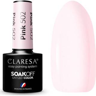 👉 Roze One Size GeenKleur Claresa UV/LED Gellak #502 – 5ml. 8720512570878