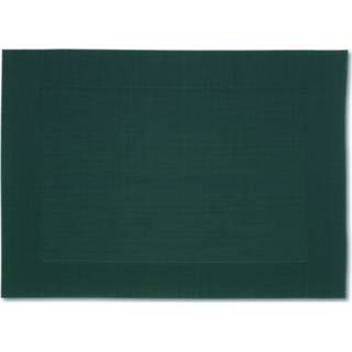 👉 Placemat groen PVC One Size Color-Groen Kela Nicoletta 45 x 33 cm donkergroen 4025457120404