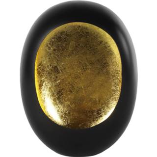 👉 Kandelaar zwart staal goud nikkel One Size Color-Zwart TOM ro Eggy 13,5 x 34,5 cm zwart/goud 8718317862267