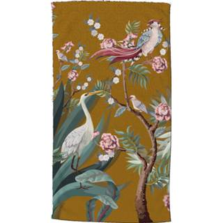 👉 Strandlaken okergeel velours polyester One Size Color-Geel Good Morning Sarenza 100 x 180 cm 8717285188270
