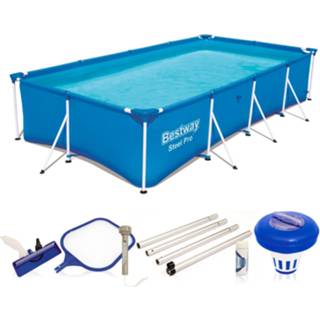 👉 Zwembad steel Bestway Familie Pro Incl Schoonmaakset - Opzetzwembad Met Stalen Frame 400 X 211 81 Cm 8711292770329