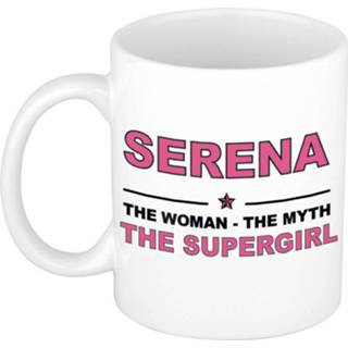 👉 Mok active vrouwen Serena The woman, myth supergirl collega kado mokken/bekers 300 ml