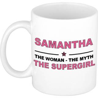 👉 Mok active vrouwen Samantha The woman, myth supergirl collega kado mokken/bekers 300 ml