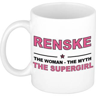 👉 Mok active vrouwen Renske The woman, myth supergirl collega kado mokken/bekers 300 ml