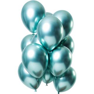 👉 Ballon groen Folat Ballonnen Mirror Effect 33 Cm Latex 12 Stuks 8714572697149