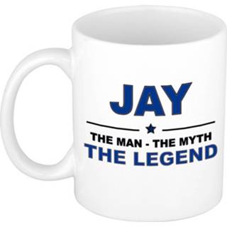 👉 Beker keramiek active mannen Jay The man, myth legend verjaardagscadeau mok / 300 ml