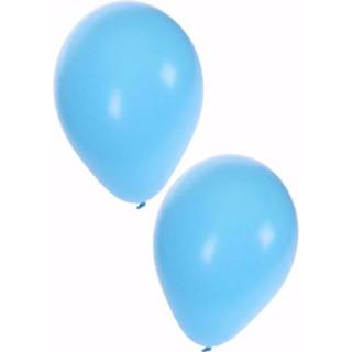 👉 Ballon blauwe 10x Stuks Lichtblauwe Ballonnen 25 Cm - 8720147283013