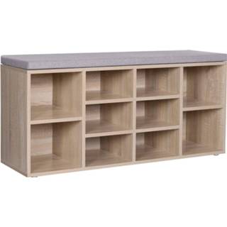 👉 Schoenenkast Nancy's Met Bank - Zitbank 10 Paar Schoenen 104 X 48 30 Cm 6013815324333