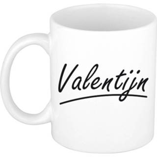 👉 Beker mannen Naam cadeau mok / Valentijn met sierlijke letters 300 ml