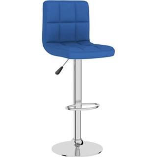 👉 Vidaxl Barkruk Stof Blauw