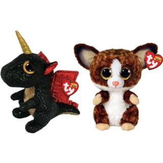 👉 Knuffel baby's Ty - Beanie Boo's Grindal Dragon & Bush Baby Galago 8720679618918