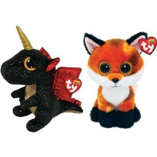 👉 Knuffel Ty - Beanie Boo's Grindal Dragon & Fox 8720679618932