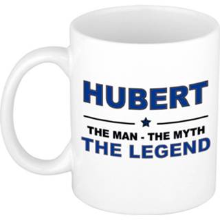 👉 Beker keramiek active mannen Hubert The man, myth legend verjaardagscadeau mok / 300 ml