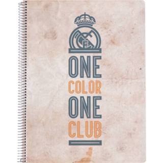 👉 Schrijfblok bruin papier Real Madrid Cf Geruit 5 Mm A4 Lichtbruin 8435497224363