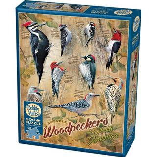 👉 Puzzel One Size meerkleurig Cobble Hill Woodpeckers - 500 stukjes 625012850070