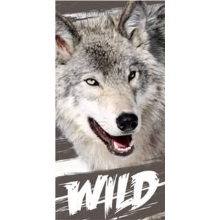 👉 Strandlaken katoen Animal Pictures Wolf - 70 X 140 Cm 5907750593569