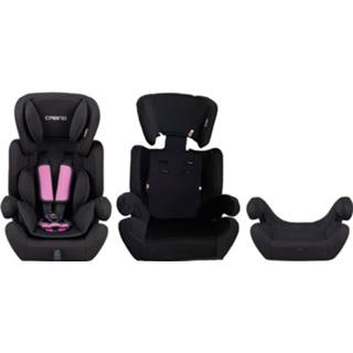 👉 Auto stoel Color-Roze One Size roze zwart Cabino Autostoel 9-36 kg - 8719497229369