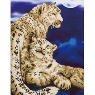 👉 Diamond Dotz Snow Leopards Painting, 25.178 Dotz, 77x52 Cm 4897073240947