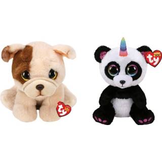 👉 Knuffel Ty - Beanie Buddy Houghie Dog & Paris Panda 8720679634253