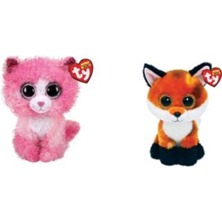 Knuffel Ty - Beanie Boo's Reagan Cat & Fox 8720679622175