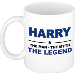 👉 Beker mannen Harry The Man, Myth Legend Cadeau Koffie Mok / Thee 300 Ml - Naam Mokken 8720276088091
