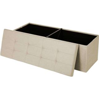 👉 Poef Nancy's Hocker - Zitbank Met Opbergruimte Kist Bank 6955880324330
