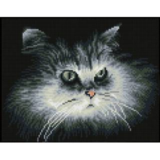 👉 Diamond Dotz Shadow Cat Painting, 11.067 Dotz, 32x25 Cm 4895225917532