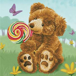 👉 Diamond Dotz Honey Pot Bear Painting, 5.716 Dotz, 31x31 Cm 4895225921720