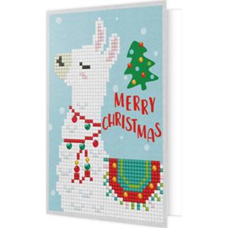 👉 Diamond Dotz Kerst Lama Painting, 1.179 Dotz, 18x13 Cm 4897073246550