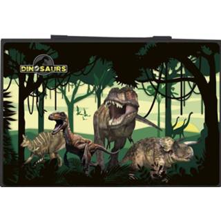 👉 Groen jongens Dinosaurs Kleurset 31 X 21,5 Cm 68-delig 5901130084074