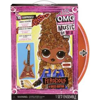 👉 Basgitaar Lol Surprise Omg Remix Rock- Ferocious En - Fashion Doll 24cm 35051577591