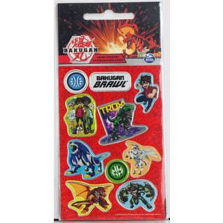 👉 Stickervel rood Bakugan Brawl Junior 10 Stickers 8720585204328