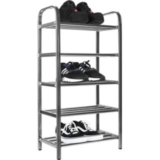 👉 Schoenenrek RVS Quvio Met 5 Planken 8719688027286