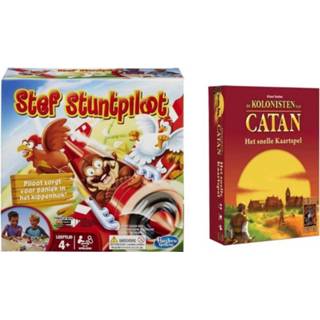 👉 Kaartspel Spellenbundel - 2 Stuks Stef Stuntpiloot & Catan Het Snelle 8720663091710
