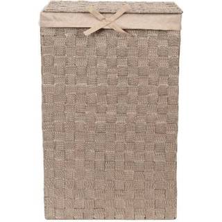 👉 Wasmand textiel One Size Color-Grijs Compactor rechthoekige Stan 57 liter taupe 3370910074284