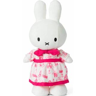 👉 Nijnte roze One Size meerkleurig Nijntje jurk knuffel - 34 cm 8719066004359