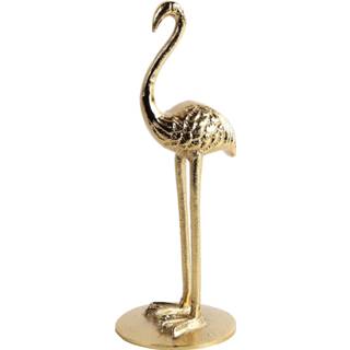 👉 Metaal goud Decoratief object Flamingo - H27,5cm 6090449311366