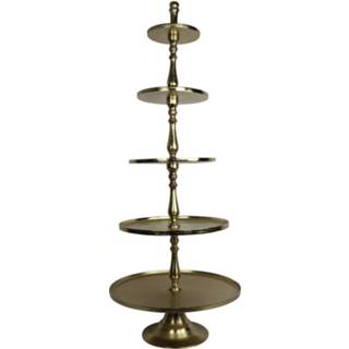 👉 Staal goud One Size Color-Goud Luxury label etagère Lucy 64 x 163 cm 8718317752018