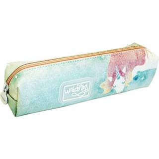 👉 Etui groen polyester synthetisch Unicorn Eenhoorn 20 X 4,5 Cm Polyester/synthetisch 8719817667604