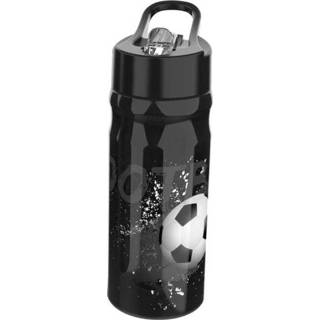 👉 Drink fles polypropyleen One Size Color-Zwart zwart Lunch Buddies drinkfles Football 600 ml 5420065981628