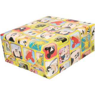 👉 Geschenkpapier geel Mickey Mouse - Cadeaupapier 8720147413717
